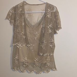 Newport News Women's shirt and shawl Vintage